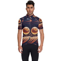 Ai Generated Swirl Space Design Fractal Light Abstract Men s Short Sleeve Cycling Jersey by Ravend