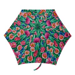 Blossom-filled Watercolor Flowers Mini Folding Umbrellas by GardenOfOphir