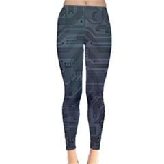 Circuit Board Circuits Mother Board Computer Chip Leggings  by Ravend