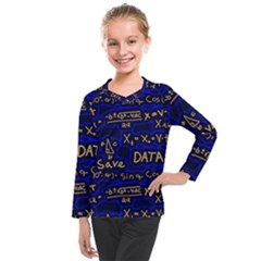 Art Pattern Design Background Graphic Kids  Long Mesh Tee