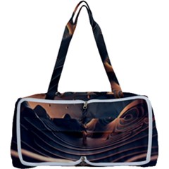 Ai Generated Swirl Space Design Fractal Light Art Multi Function Bag