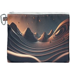 Ai Generated Swirl Space Design Fractal Light Art Canvas Cosmetic Bag (xxxl)