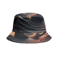 Ai Generated Swirl Space Design Fractal Light Art Bucket Hat by Ravend