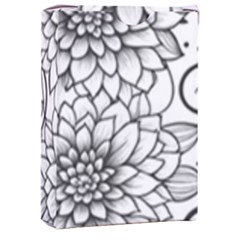 Flowers Template Line Art Pattern Coloring Page Playing Cards Single Design (rectangle) With Custom Box by Ravend