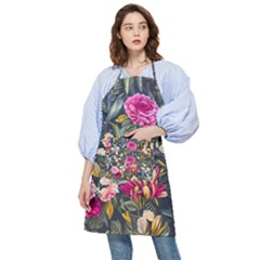 Astonishingly Beautiful Bluebells Watercolor Pocket Apron by GardenOfOphir