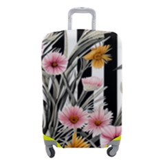 Assorted Watercolor Flowers Luggage Cover (small) by GardenOfOphir