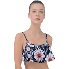 Bountiful Blossoms Frill Bikini Top by GardenOfOphir