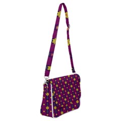 Purple Background Graphic Decor Backdrop Design Art Shoulder Bag With Back Zipper