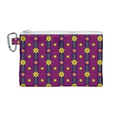 Purple Background Graphic Decor Backdrop Design Art Canvas Cosmetic Bag (medium)