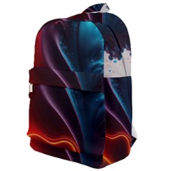 Ai Generated Swirl Splash Blaze Design Art Classic Backpack