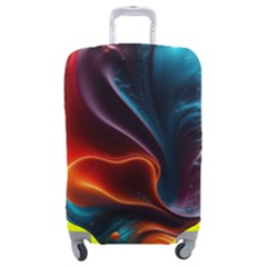 Ai Generated Swirl Splash Blaze Design Art Luggage Cover (medium) by Ravend