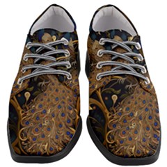 Peacock Plumage Bird Decorative Pattern Graceful Women Heeled Oxford Shoes by Ravend