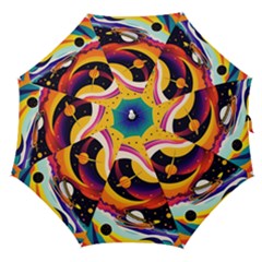 Ai Generated Moon Art Design Graphic Shape Straight Umbrellas by Ravend