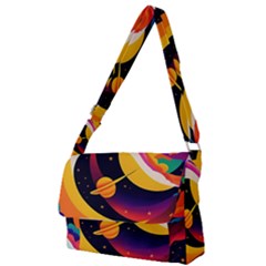 Ai Generated Moon Art Design Graphic Shape Full Print Messenger Bag (s)