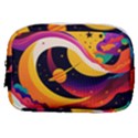 Ai Generated Moon Art Design Graphic Shape Make Up Pouch (Small) View1