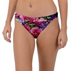 Ai Generated Roses Flowers Petals Bouquet Wedding Band Bikini Bottoms