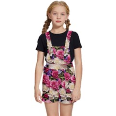Ai Generated Roses Flowers Petals Bouquet Wedding Kids  Short Overalls by Ravend