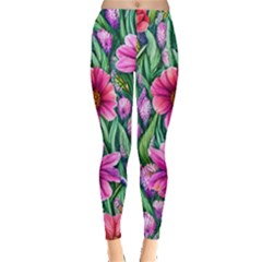 Cheerful And Cheery Blooms Leggings  by GardenOfOphir