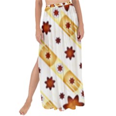 Background Floral Pattern Graphic Maxi Chiffon Tie-up Sarong