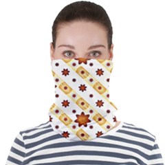 Background Floral Pattern Graphic Face Seamless Bandana (adult)