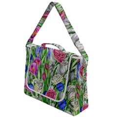 Celestial And Charming Florals Box Up Messenger Bag by GardenOfOphir