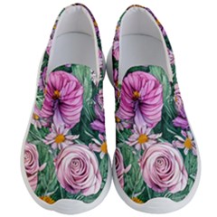 Budding And Captivating Flowers Men s Lightweight Slip Ons by GardenOfOphir