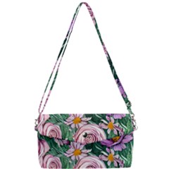 Budding And Captivating Flowers Removable Strap Clutch Bag by GardenOfOphir