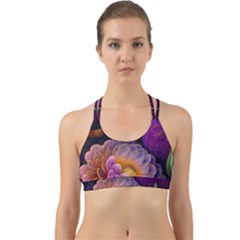 Ai Generated Flowers Plants Petals Buds Back Web Sports Bra