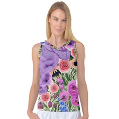 Brittle And Broken Blossoms Women s Basketball Tank Top by GardenOfOphir