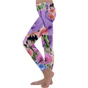 Brittle And Broken Blossoms Kids  Lightweight Velour Classic Yoga Leggings View2