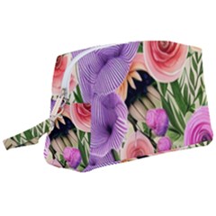 Brittle And Broken Blossoms Wristlet Pouch Bag (large) by GardenOfOphir