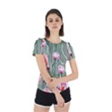 Pure And Radiant Watercolor Flowers Back Cut Out Sport Tee View2