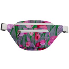 Mysterious And Enchanting Watercolor Flowers Fanny Pack by GardenOfOphir