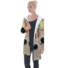 Fractal Background Pattern Texture Abstract Design Abstract Longline Hooded Cardigan by Ravend