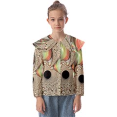 Fractal Background Pattern Texture Abstract Design Abstract Kids  Peter Pan Collar Blouse