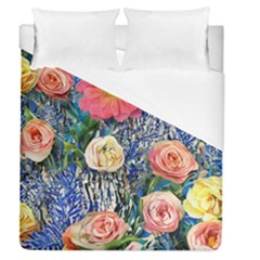 Captivating Watercolor Flowers Duvet Cover (queen Size) by GardenOfOphir