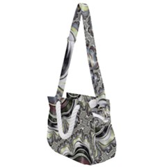 Fractal Background Pattern Texture Abstract Design Art Rope Handles Shoulder Strap Bag by Ravend