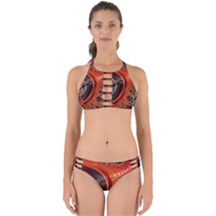 Fractal Background Pattern Texture Abstract Design Perfectly Cut Out Bikini Set