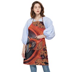 Fractal Background Pattern Texture Abstract Design Pocket Apron by Ravend