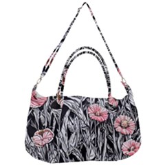 Luxurious Watercolor Flowers Removal Strap Handbag by GardenOfOphir