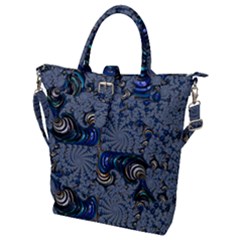 Fractal Background Pattern Texture Abstract Design Pattern Buckle Top Tote Bag