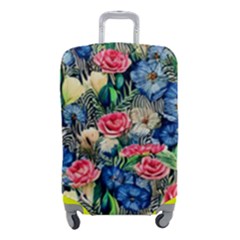 Exquisite Watercolor Flowers Luggage Cover (small) by GardenOfOphir