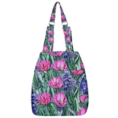 Cherished Watercolor Flowers Center Zip Backpack by GardenOfOphir