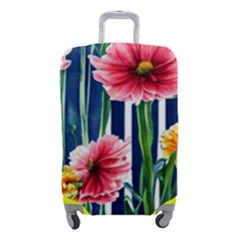 Charming And Cheerful Watercolor Flowers Luggage Cover (small) by GardenOfOphir