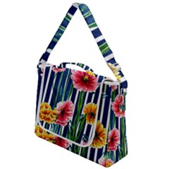 Charming And Cheerful Watercolor Flowers Box Up Messenger Bag by GardenOfOphir