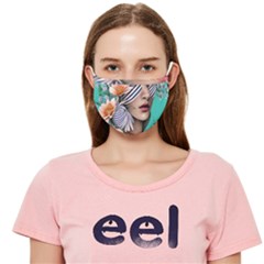 Whimsy Lady Combined Watercolor Flowers Cloth Face Mask (Adult)