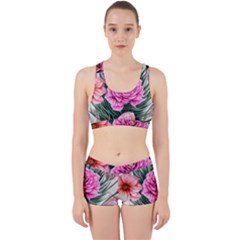 Color-infused Watercolor Flowers Work It Out Gym Set