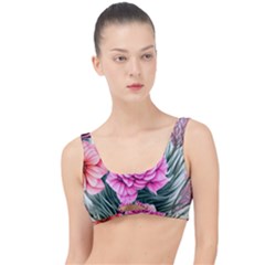 Color-infused Watercolor Flowers The Little Details Bikini Top