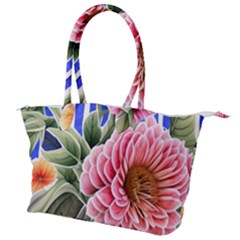 Choice Watercolor Flowers Canvas Shoulder Bag by GardenOfOphir