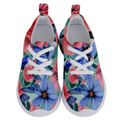 Classy Watercolor Flowers Running Shoes by GardenOfOphir